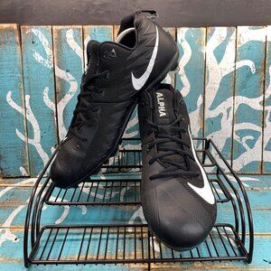 Nike Alpha Menace Pro Low Football Removable Cleats Black 923045-010 Mens 13